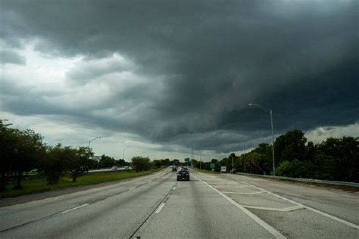 Florida Tornado Sends Porta-Potty Door Flying